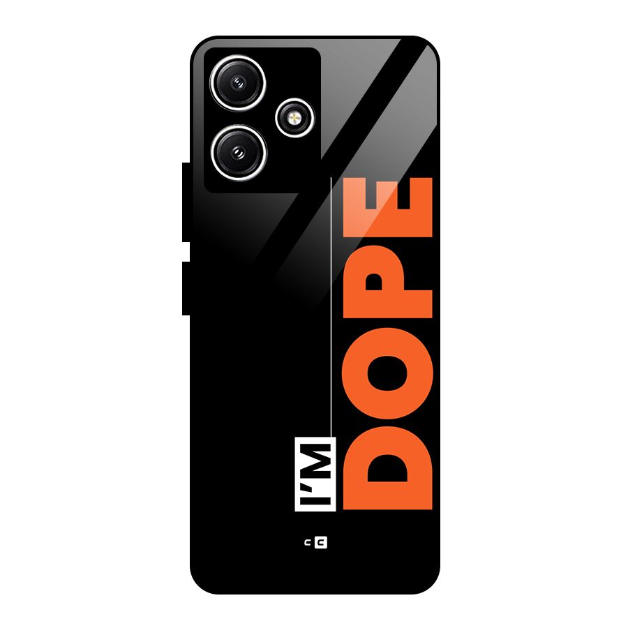 I am Dope Glass Back Case for Redmi 12 5G
