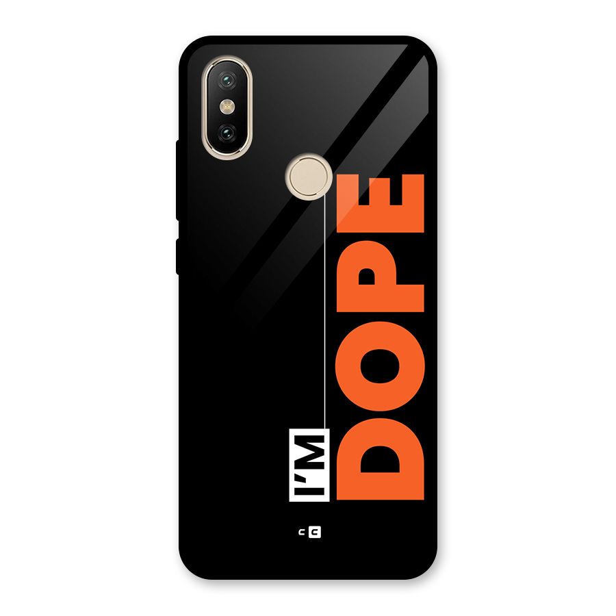I am Dope Glass Back Case for Redmi A2