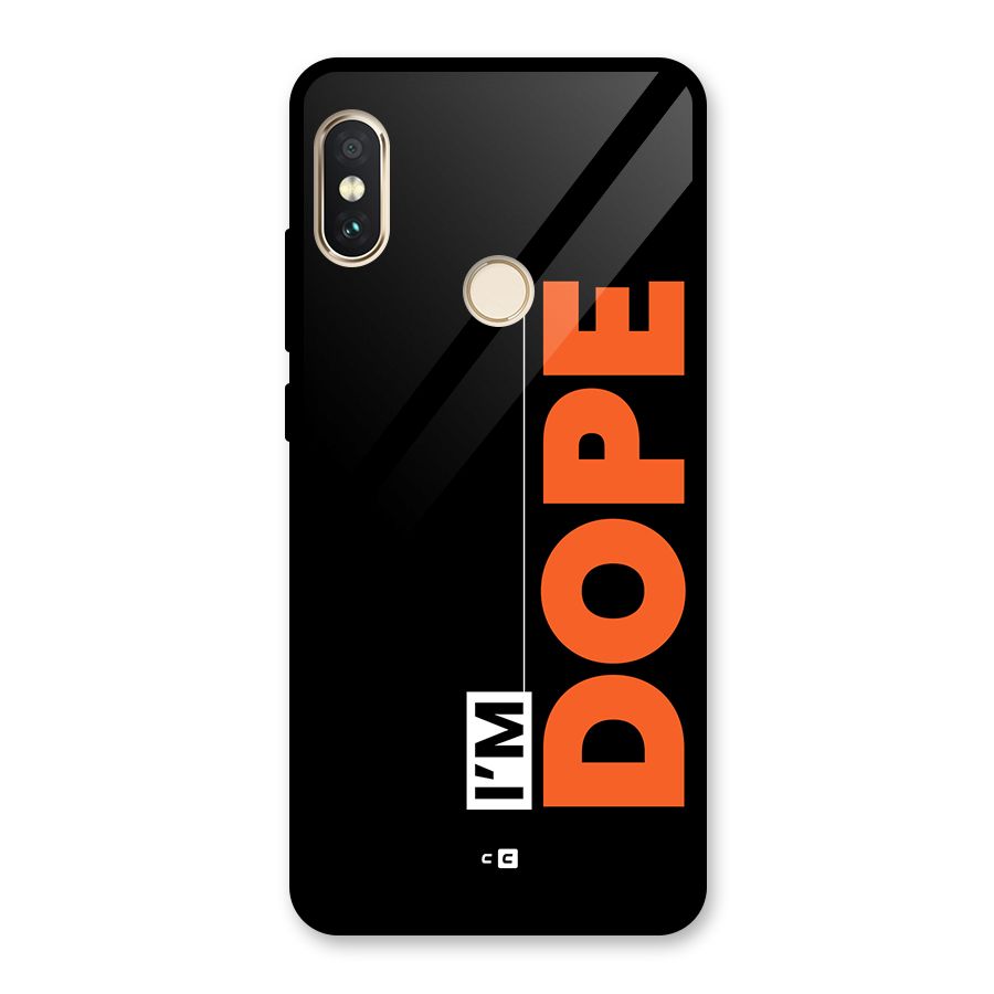 I am Dope Glass Back Case for Redmi Note 5 Pro