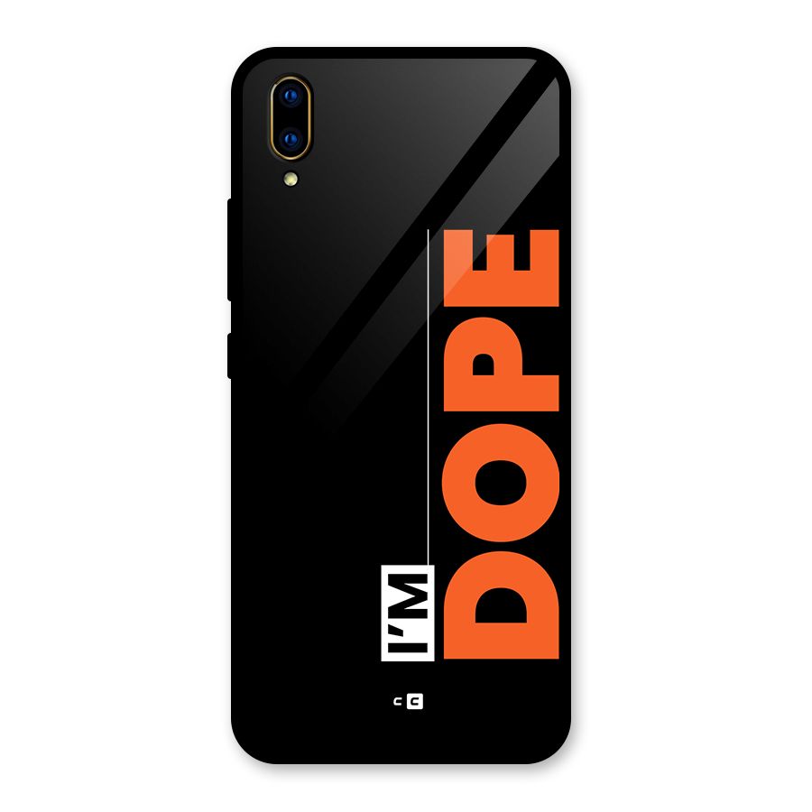 I am Dope Glass Back Case for Vivo V11 Pro