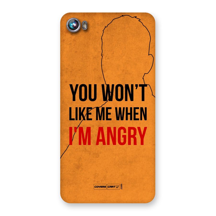 I m Angry Back Case for Micromax Canvas Fire 4 A107
