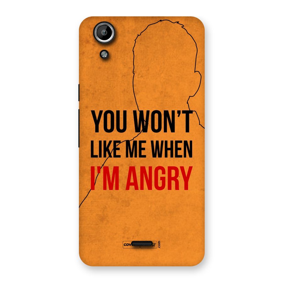 I m Angry Back Case for Micromax Canvas Selfie Lens Q345