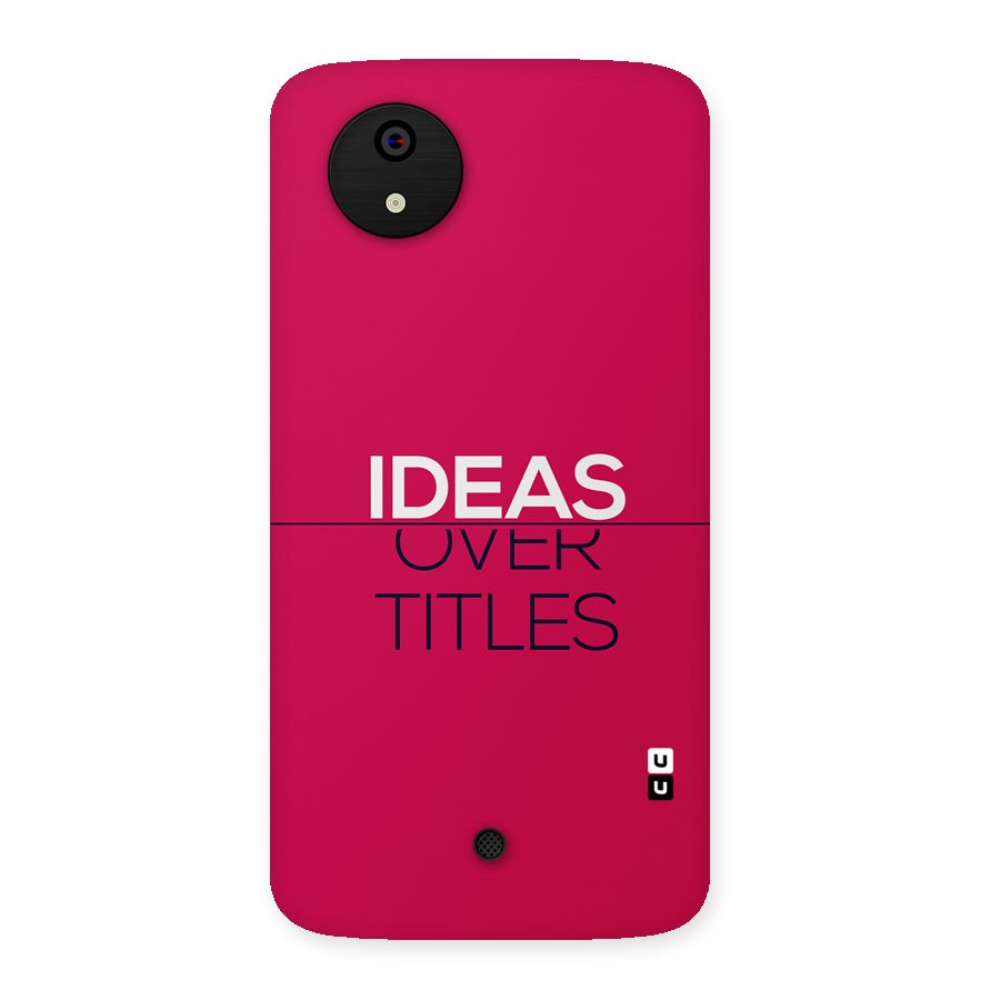 Ideas Over Titles Back Case for Canvas A1  AQ4501