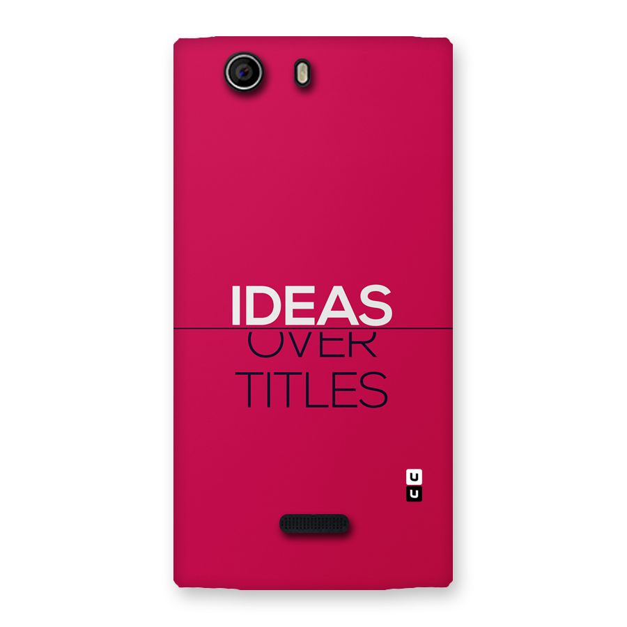 Ideas Over Titles Back Case for Canvas Nitro 2 E311