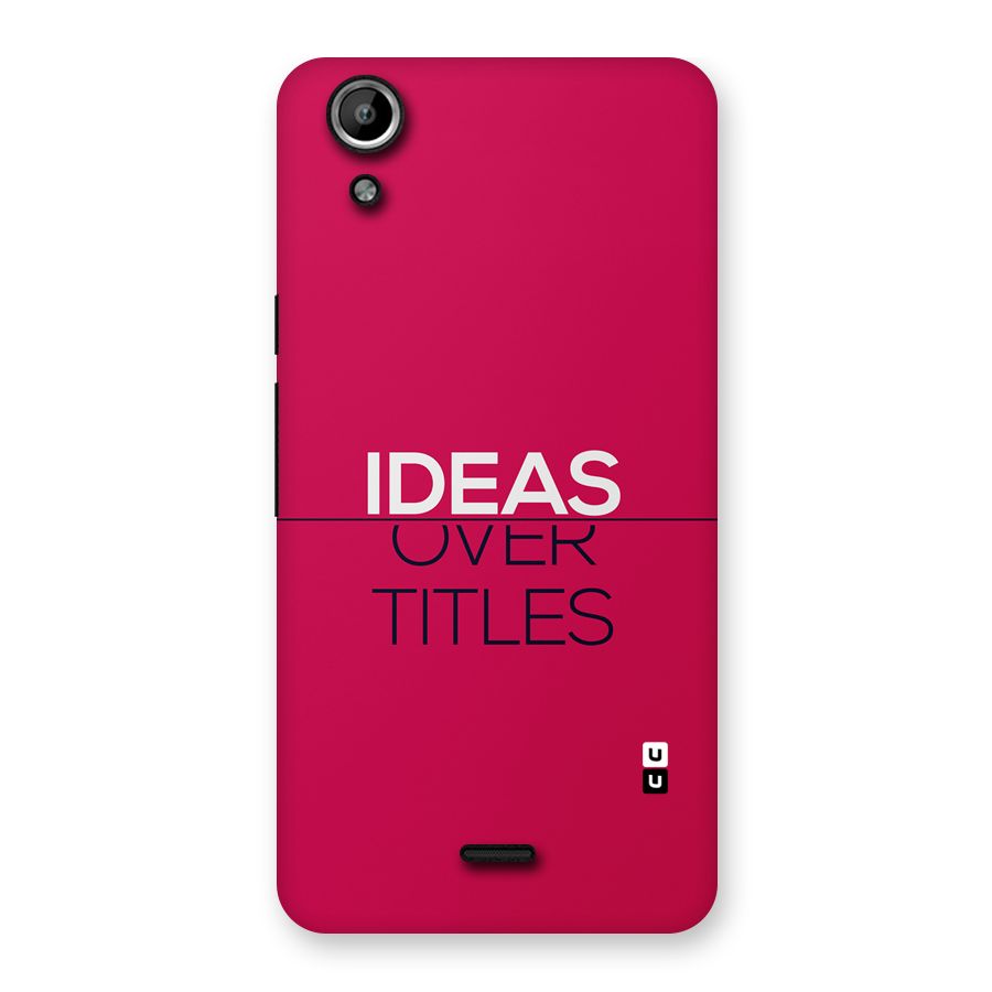 Ideas Over Titles Back Case for Canvas Selfie Lens Q345