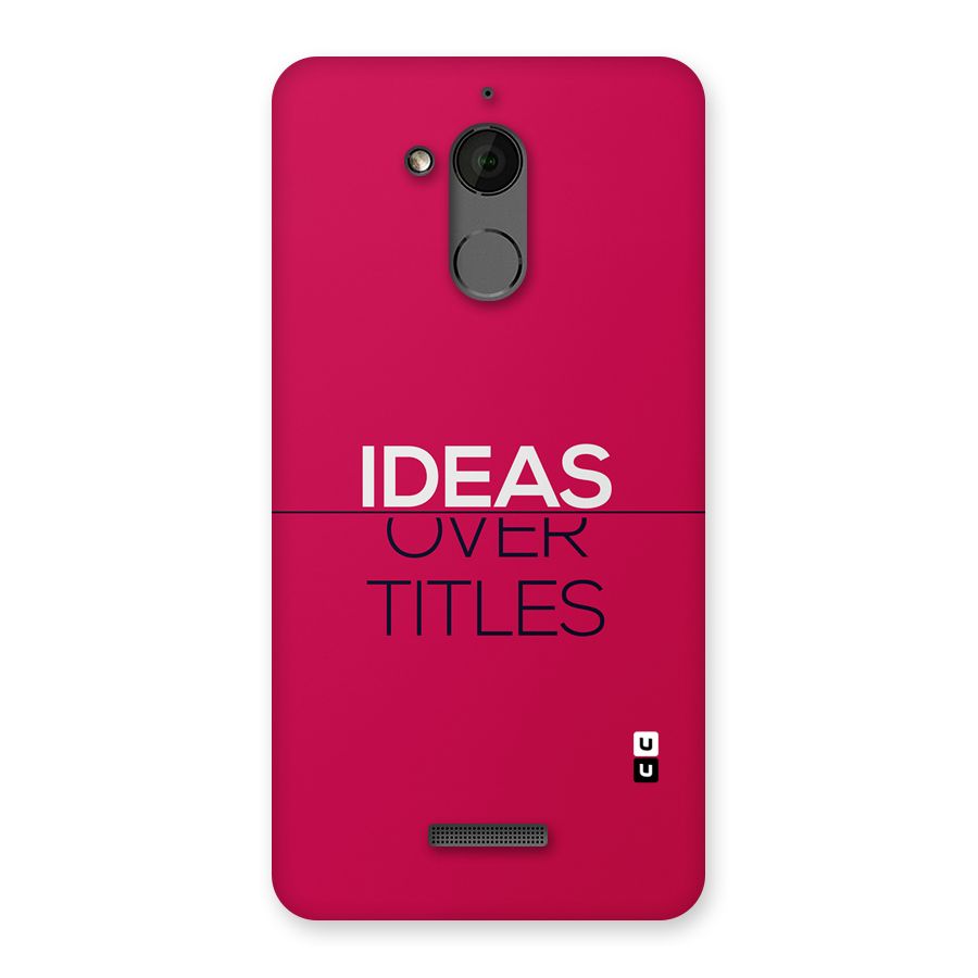 Ideas Over Titles Back Case for Coolpad Note 5