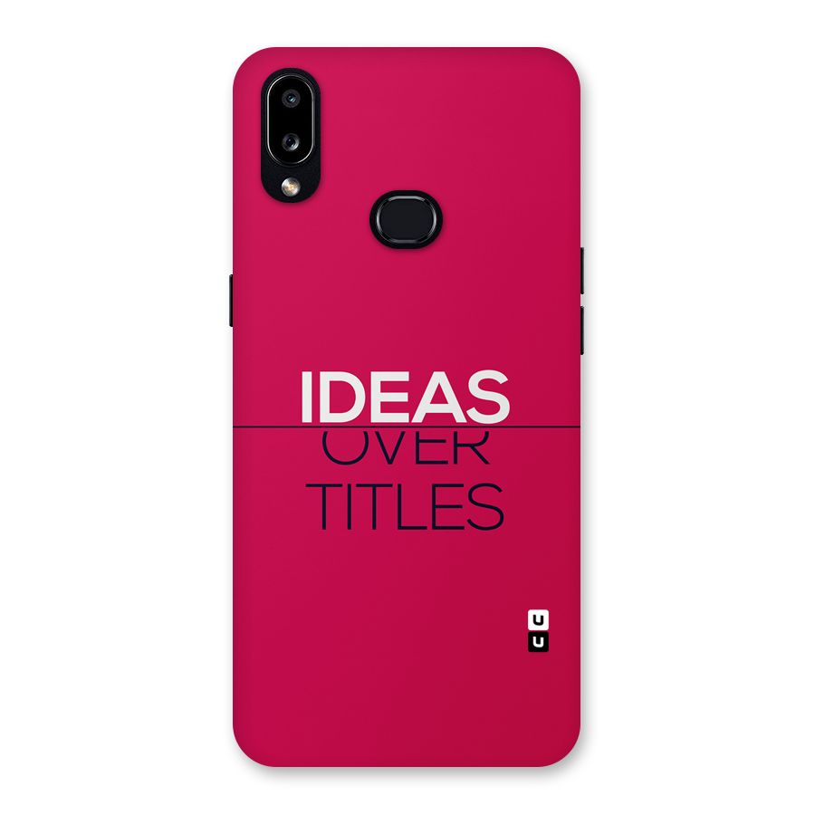 Ideas Over Titles Back Case for Galaxy A10s