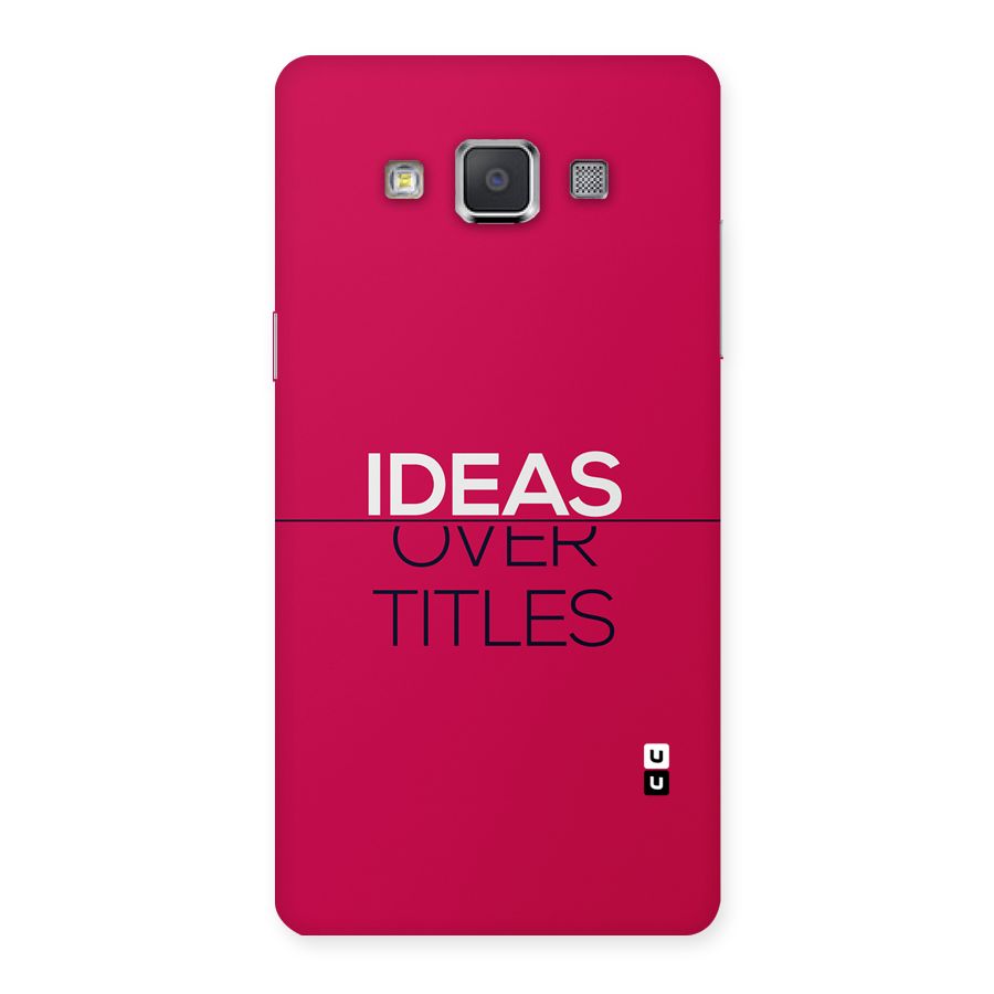 Ideas Over Titles Back Case for Galaxy Grand Max