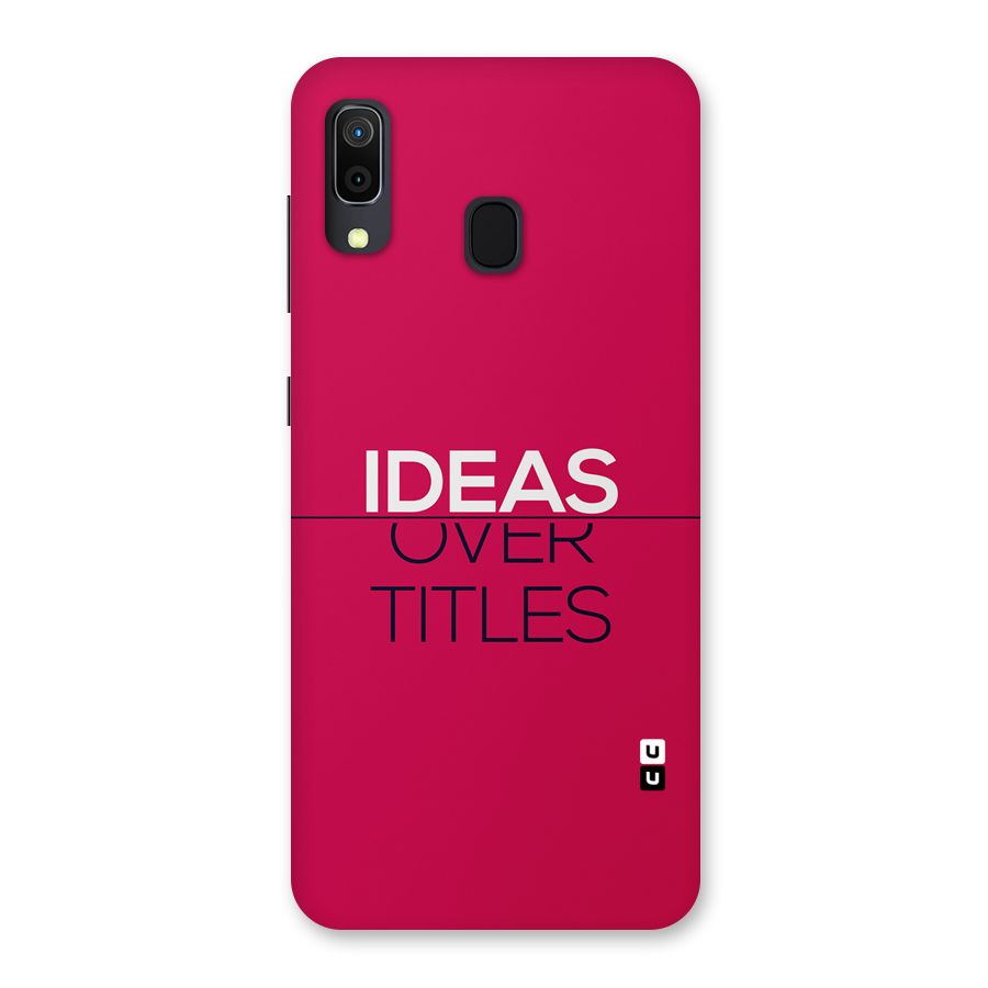 Ideas Over Titles Back Case for Galaxy M10s