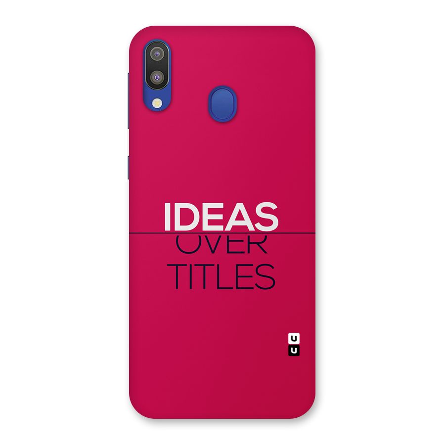 Ideas Over Titles Back Case for Galaxy M20