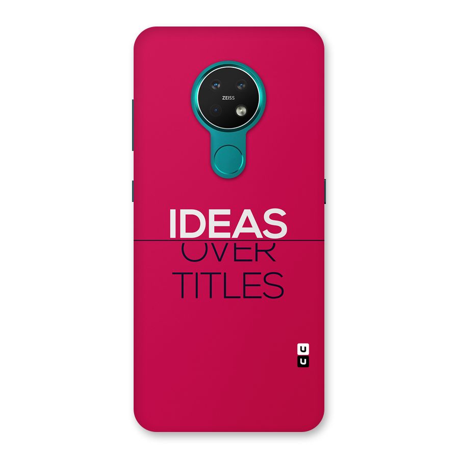 Ideas Over Titles Back Case for Nokia 7.2