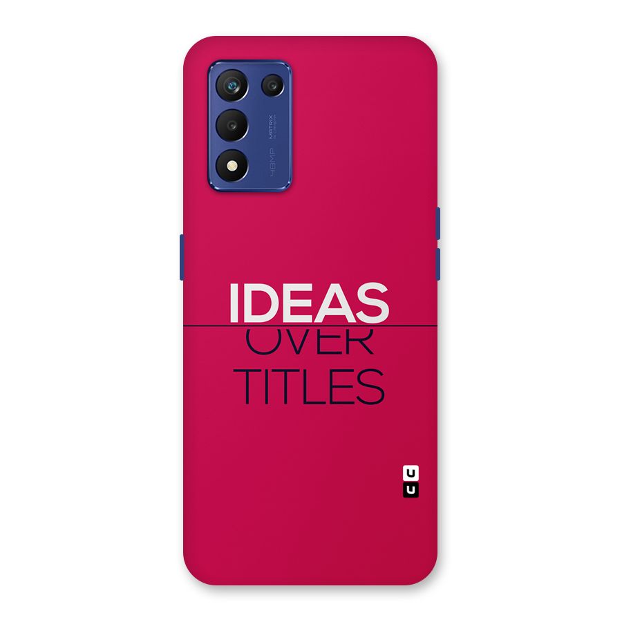 Ideas Over Titles Back Case for Realme 9 5G Speed