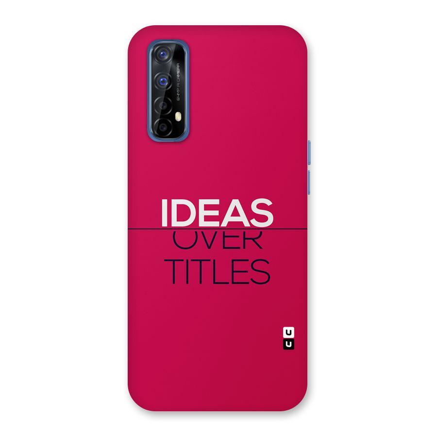 Ideas Over Titles Back Case for Realme Narzo 20 Pro