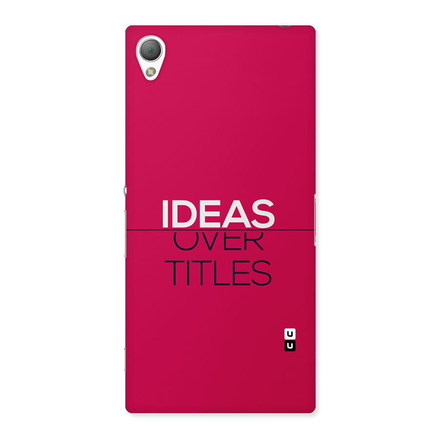 Ideas Over Titles Back Case for Xperia Z3