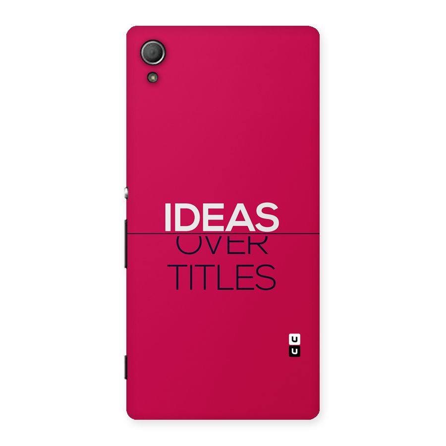Ideas Over Titles Back Case for Xperia Z3 Plus