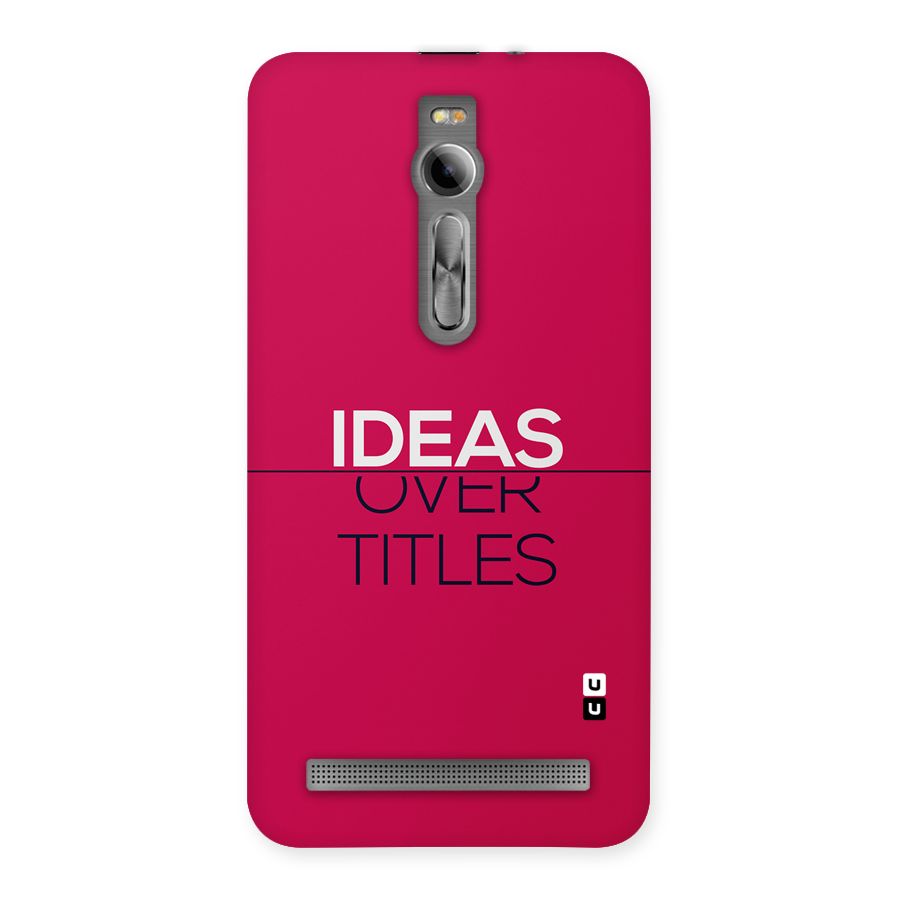 Ideas Over Titles Back Case for Zenfone 2