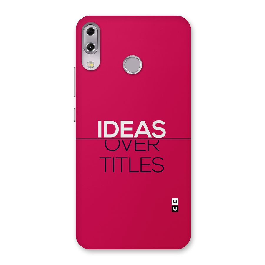 Ideas Over Titles Back Case for Zenfone 5Z