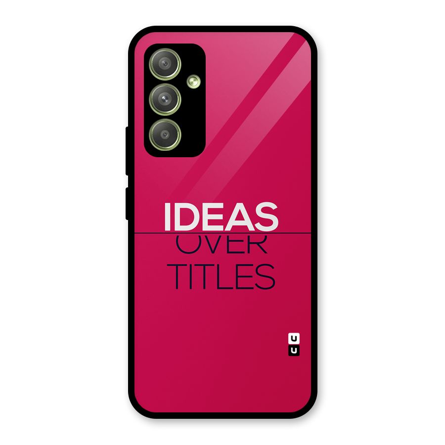 Ideas Over Titles Glass Back Case for Galaxy A54