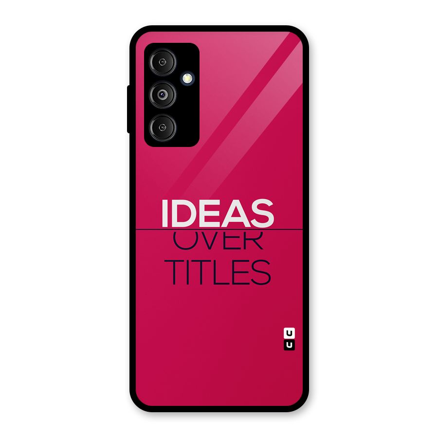 Ideas Over Titles Glass Back Case for Galaxy M14 5G