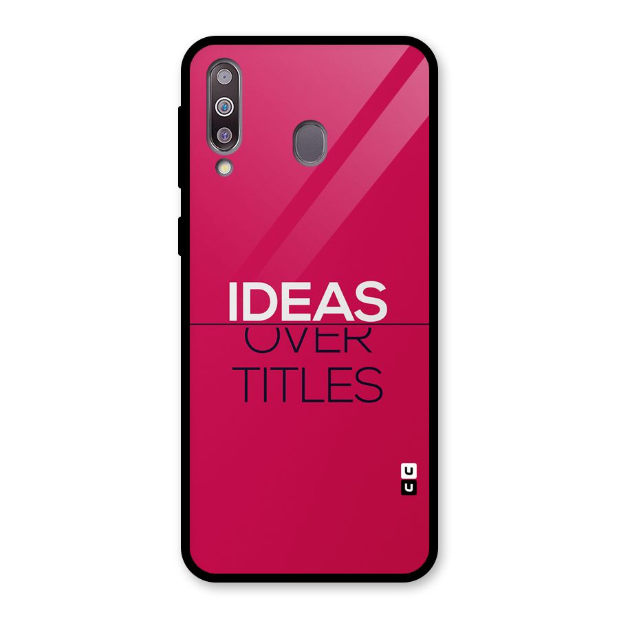 Ideas Over Titles Glass Back Case for Galaxy M30