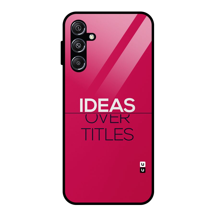 Ideas Over Titles Glass Back Case for Galaxy M34 5G