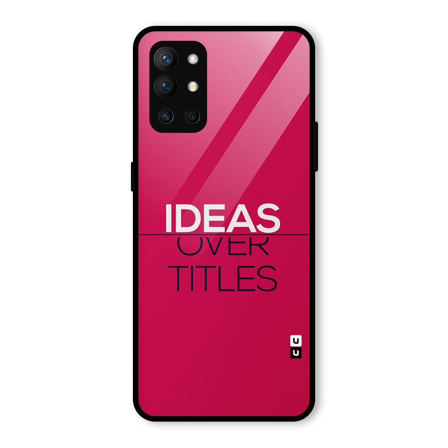 Ideas Over Titles Glass Back Case for OnePlus 9R