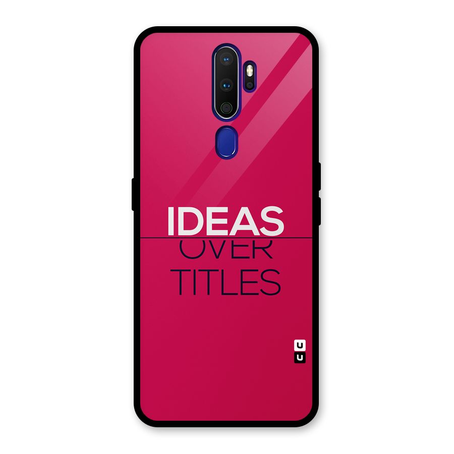 Ideas Over Titles Glass Back Case for Oppo A9 (2020)