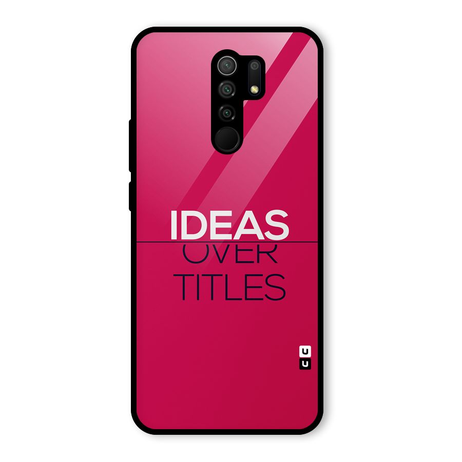 Ideas Over Titles Glass Back Case for Poco M2