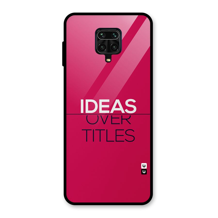 Ideas Over Titles Glass Back Case for Poco M2 Pro