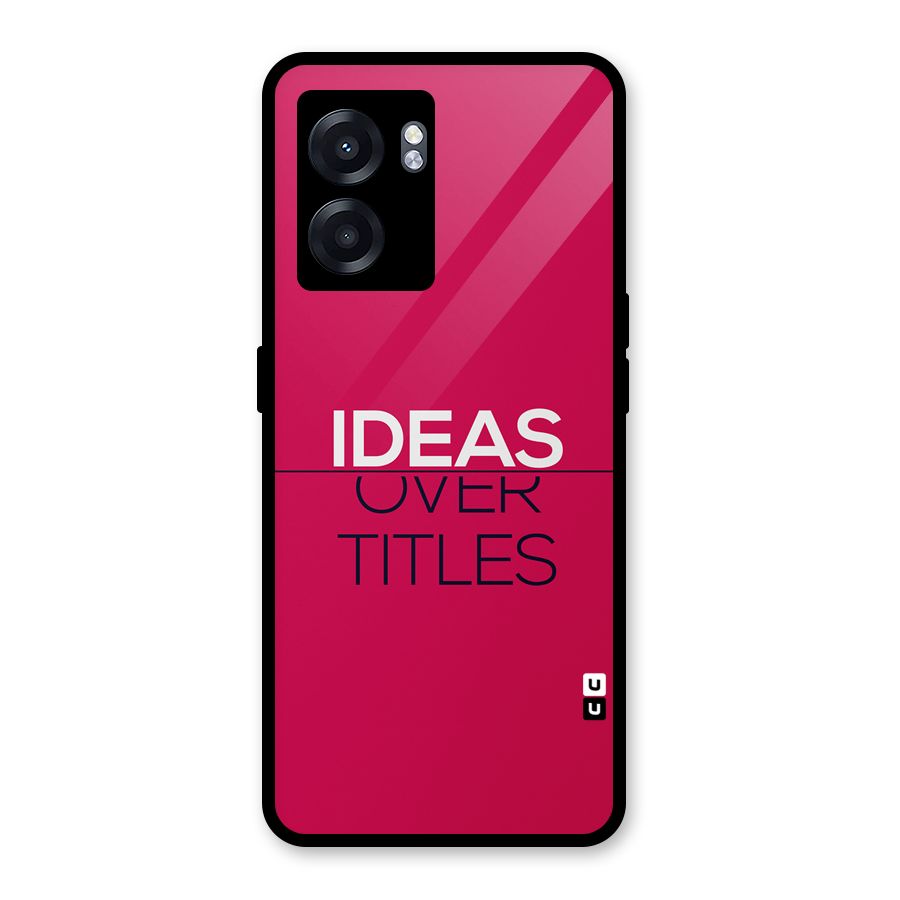 Ideas Over Titles Glass Back Case for Realme Narzo 50 5G