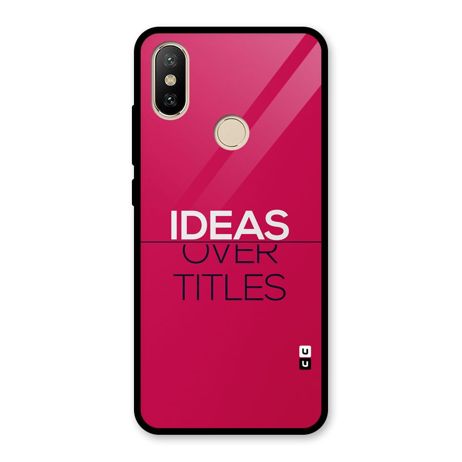 Ideas Over Titles Glass Back Case for Redmi A2