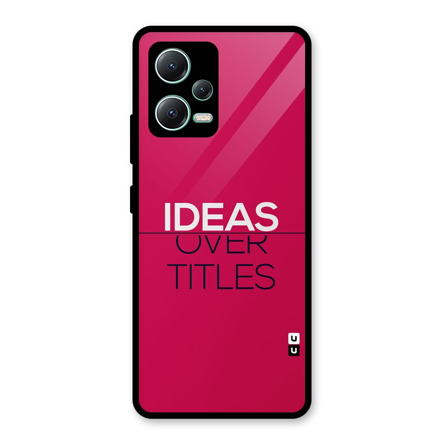Ideas Over Titles Glass Back Case for Redmi Note 12 5G