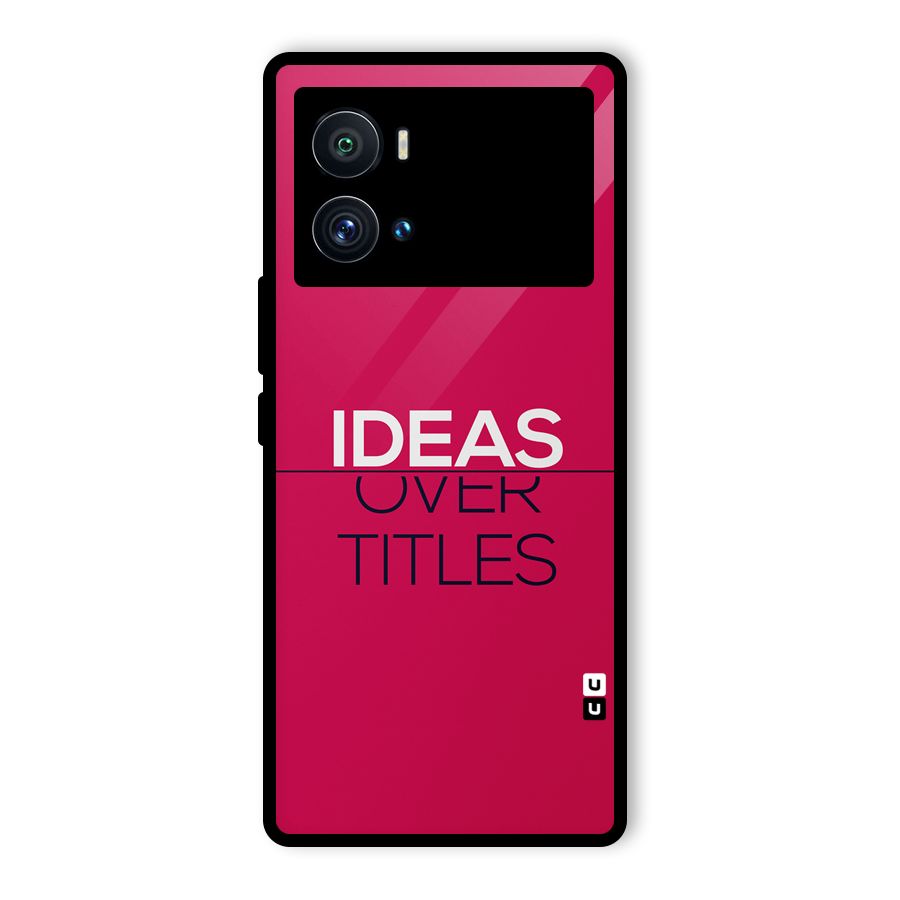 Ideas Over Titles Glass Back Case for Vivo iQOO 9 Pro