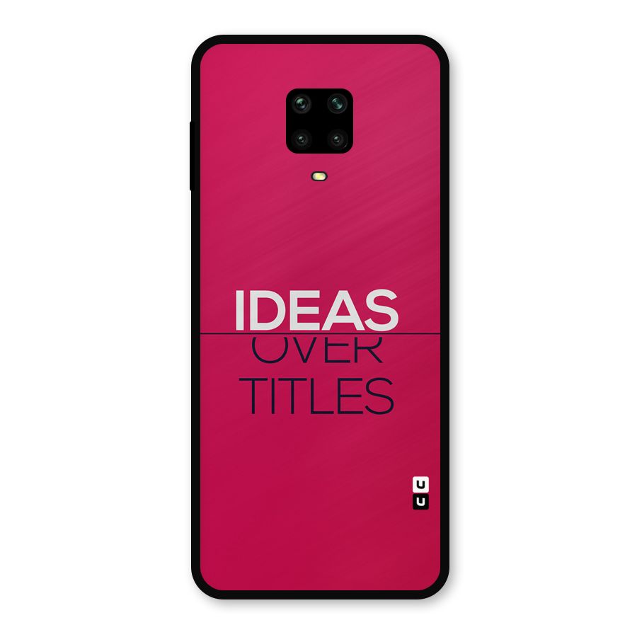 Ideas Over Titles Metal Back Case for Poco M2