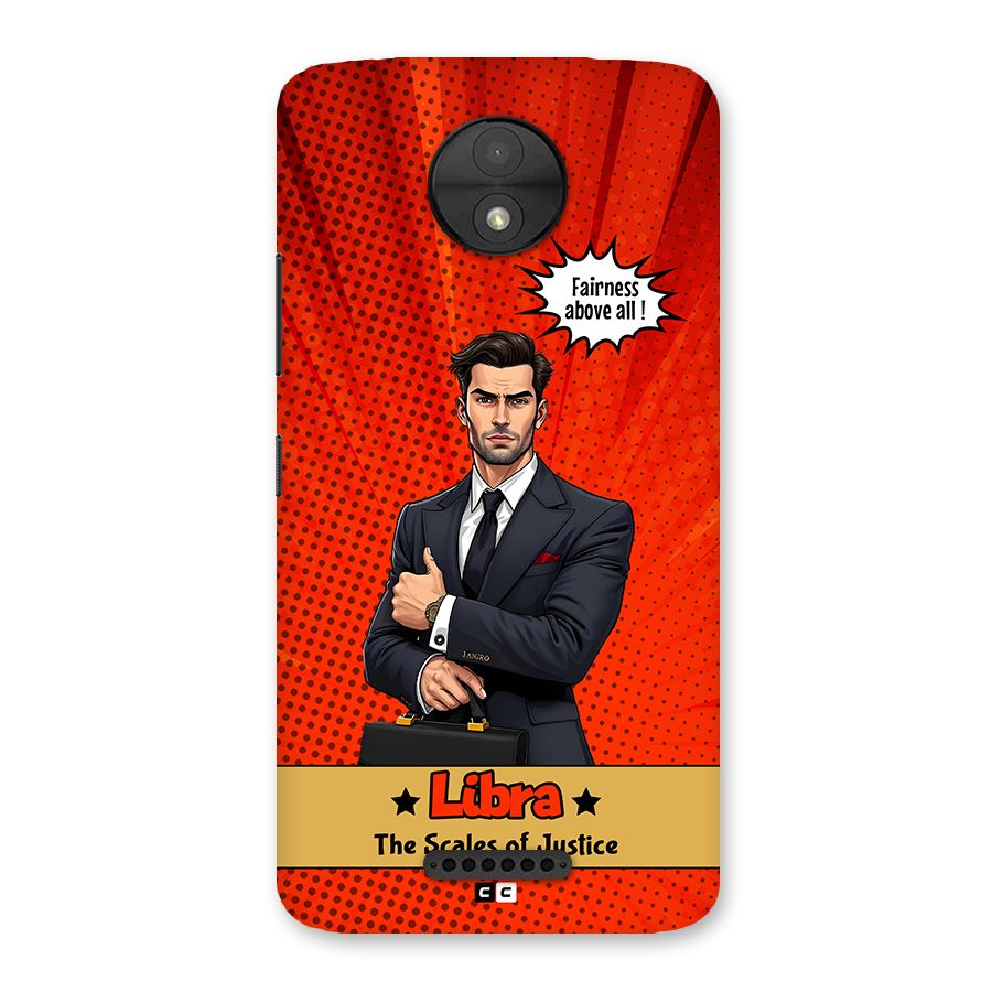 Impartial Libra Back Case for Moto C