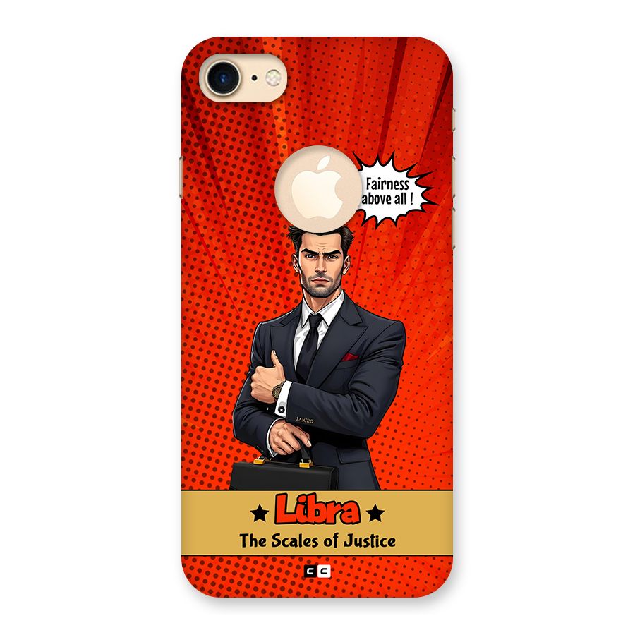 Impartial Libra Back Case for iPhone 8 Logo Cut
