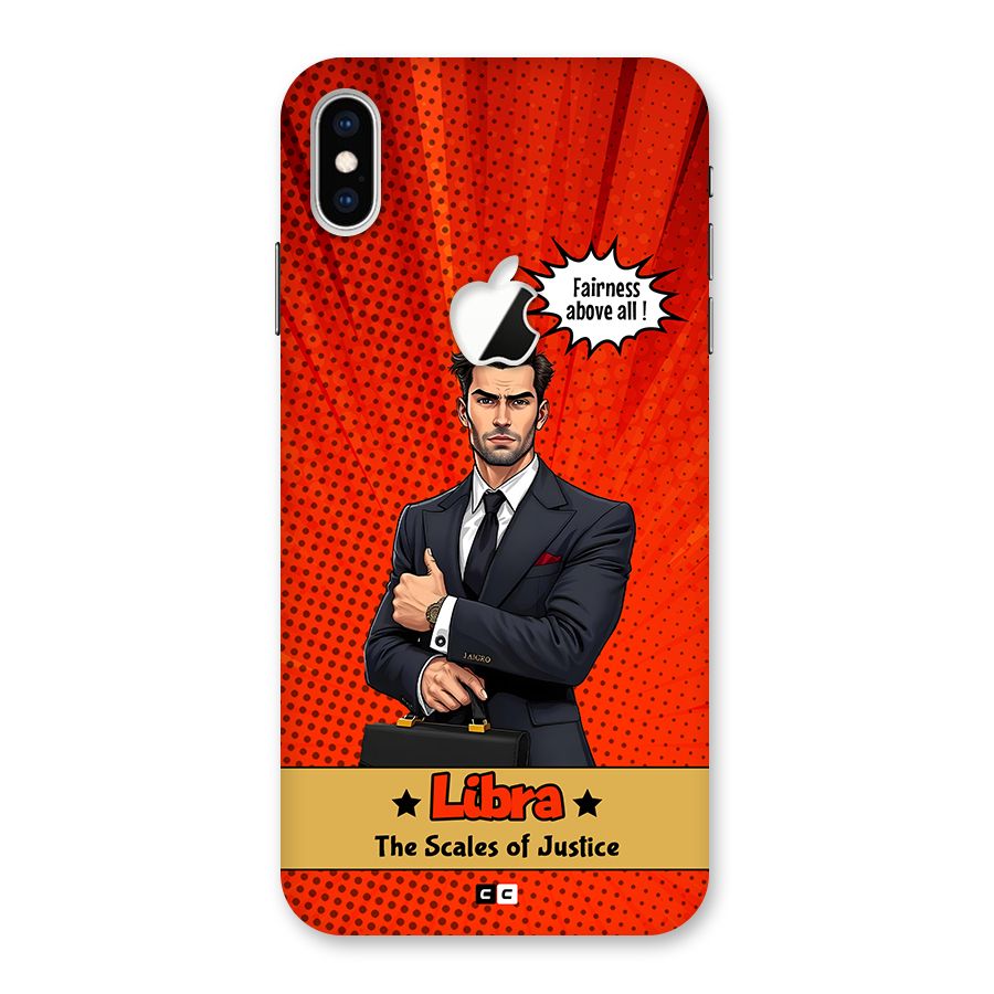 Impartial Libra Back Case for iPhone XS Max Apple Cut