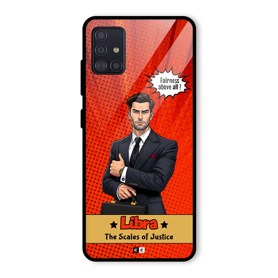 Impartial Libra Glass Back Case for Galaxy A51