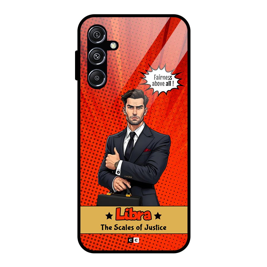 Impartial Libra Glass Back Case for Galaxy M34 5G