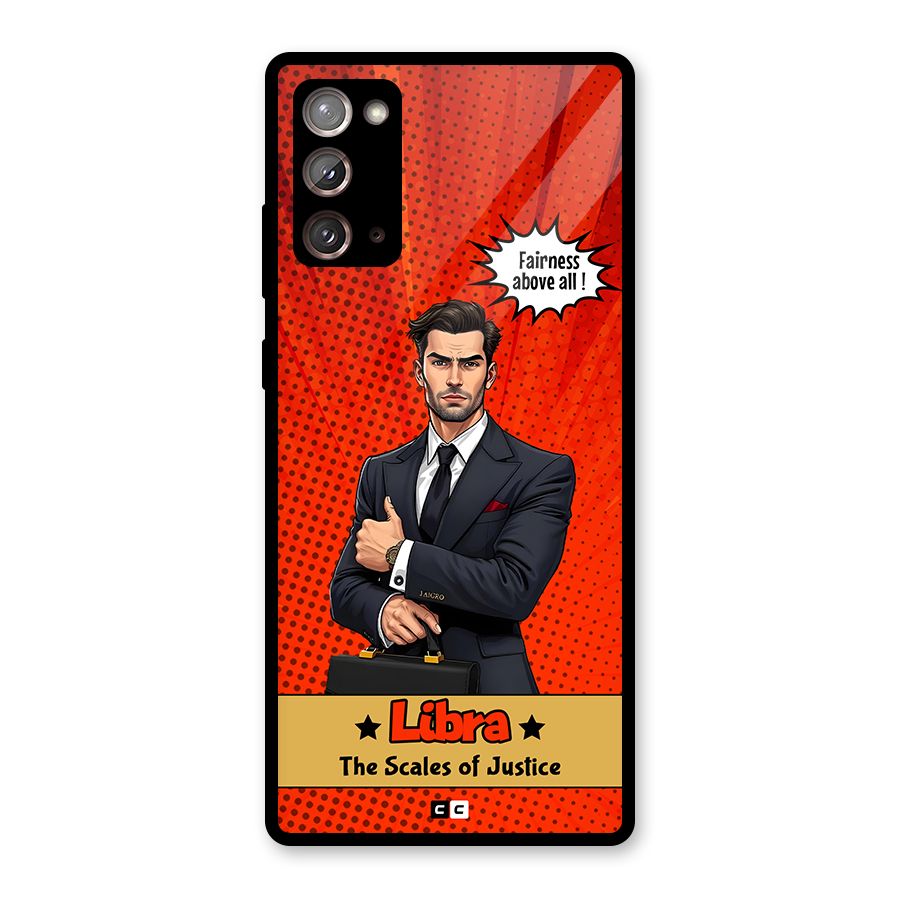 Impartial Libra Glass Back Case for Galaxy Note 20