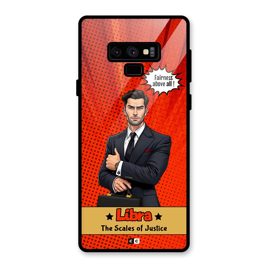 Impartial Libra Glass Back Case for Galaxy Note 9