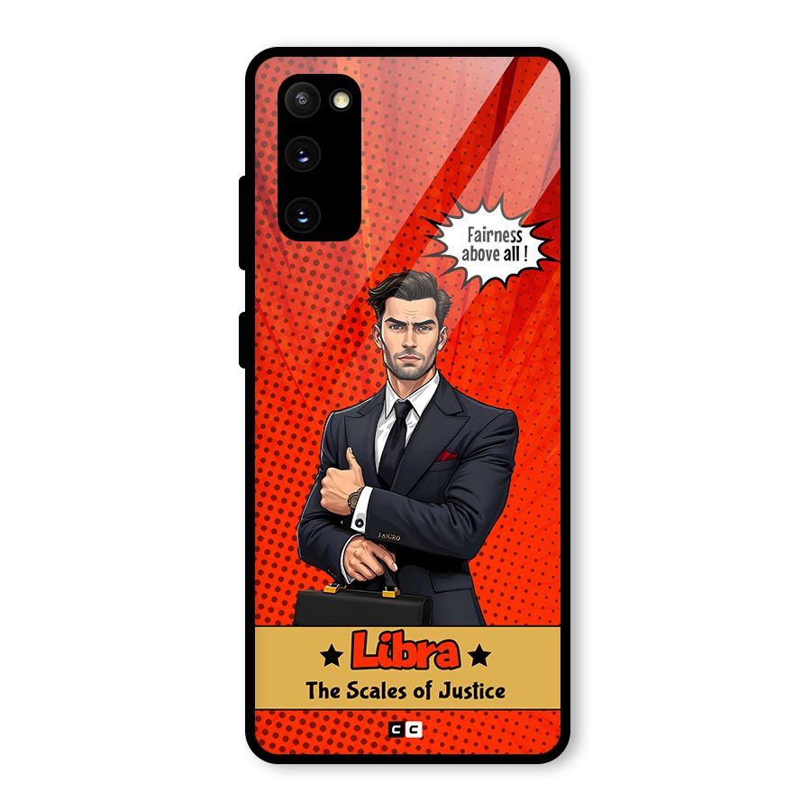 Impartial Libra Glass Back Case for Galaxy S20 FE