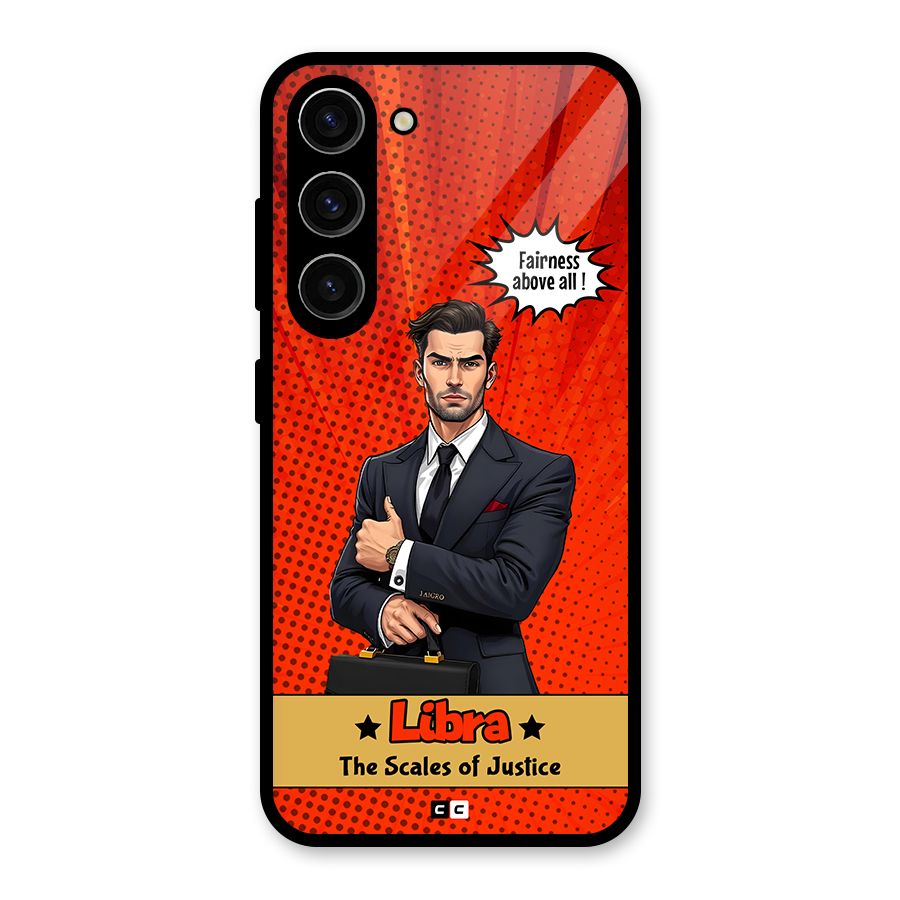 Impartial Libra Glass Back Case for Galaxy S23