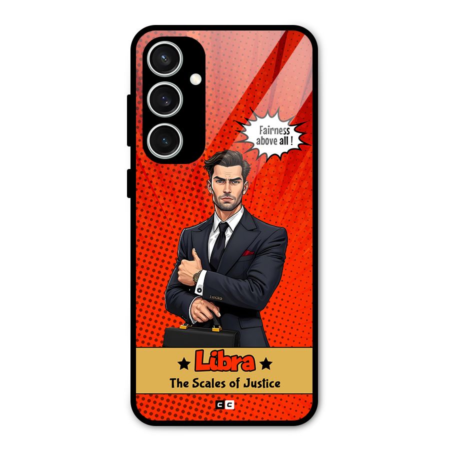 Impartial Libra Glass Back Case for Galaxy S23 FE