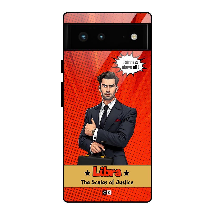 Impartial Libra Glass Back Case for Google Pixel 6