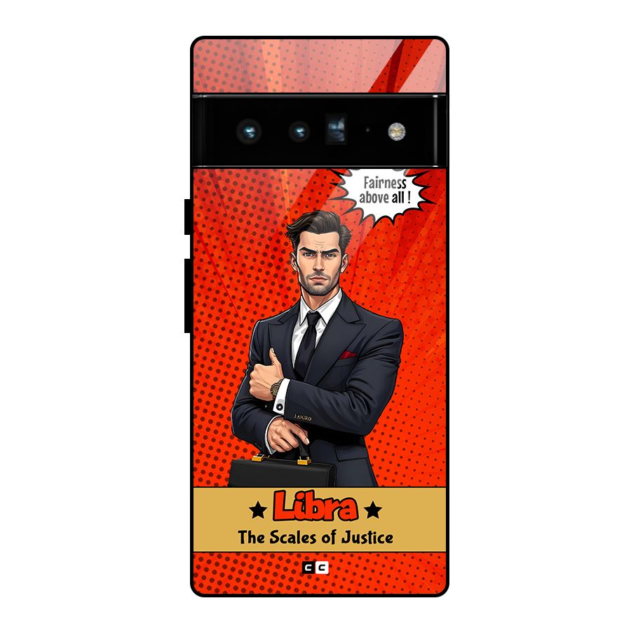 Impartial Libra Glass Back Case for Google Pixel 6 Pro