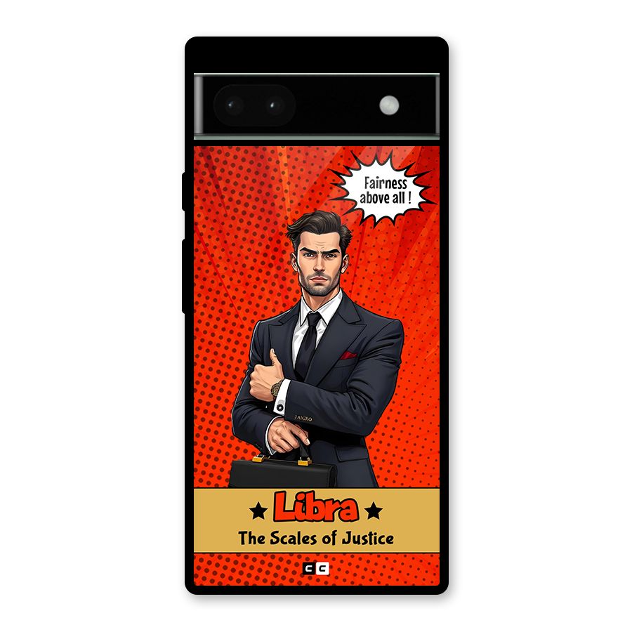 Impartial Libra Glass Back Case for Google Pixel 6a