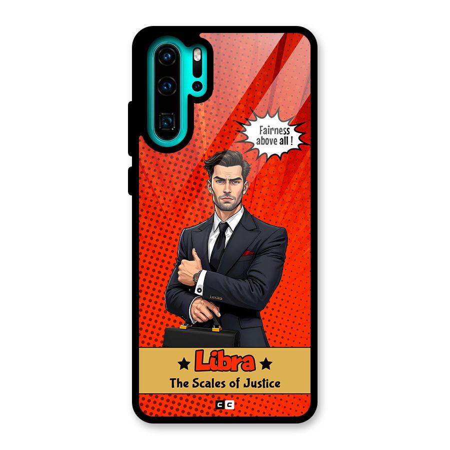 Impartial Libra Glass Back Case for Huawei P30 Pro