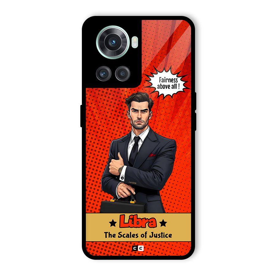 Impartial Libra Glass Back Case for OnePlus 10R