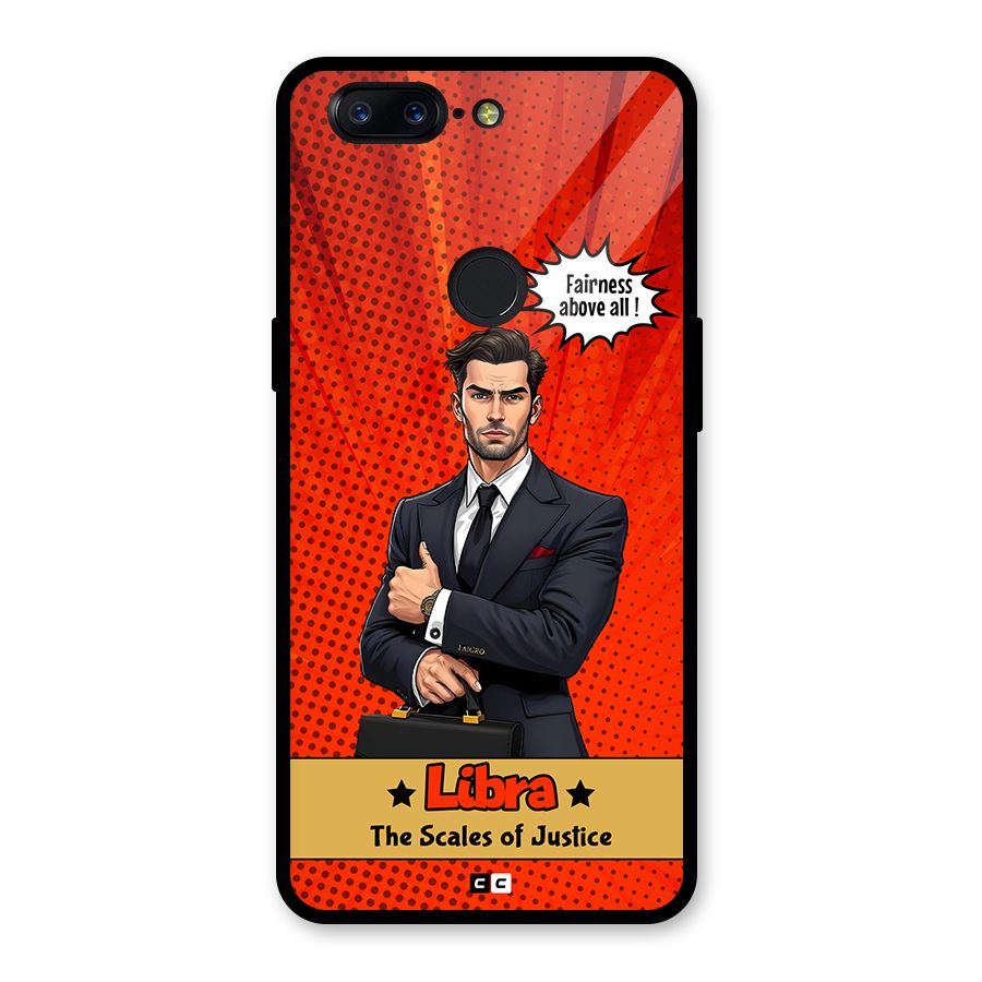 Impartial Libra Glass Back Case for OnePlus 5T